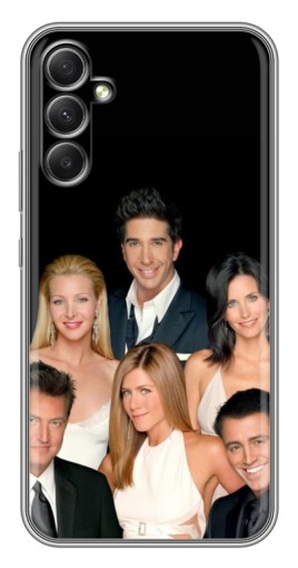 Силиконовый чехол с изображением "Фото Друзья" для Samsung Galaxy A34