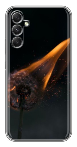 Чехол с принтом "Горящий одуванчик" для Samsung Galaxy A34