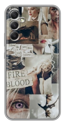 Силиконовый чехол с изображением "Коллаж Дейнерис" для Samsung Galaxy A34