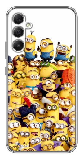 Чехол с картинкой "Куча миньонов" для Samsung Galaxy A34