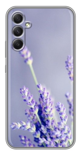 Чехол с картинкой "Лаванда вблизи" для Samsung Galaxy A34