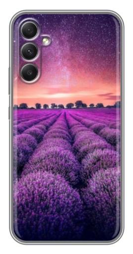 Чехол с печатью "Лавандовое поле" для Samsung Galaxy A34