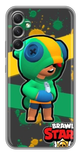 Чехол с печатью "Leon Brawl Stars" для Samsung Galaxy A34