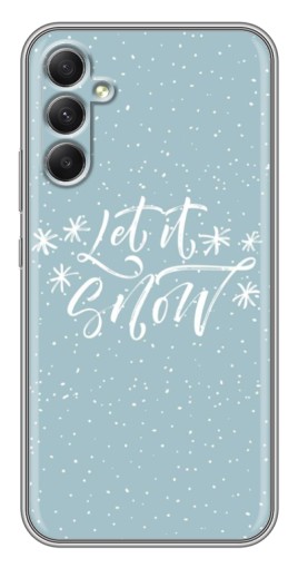 Чехол с печатью "Let it Snow" для Samsung Galaxy A34