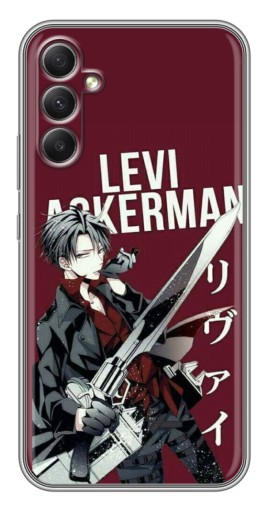 Чехол с принтом "levi Ackerman" для Samsung Galaxy A34