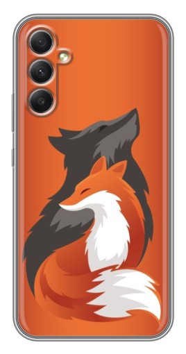 Чехол с картинкой "Лиса ART" для Samsung Galaxy A34