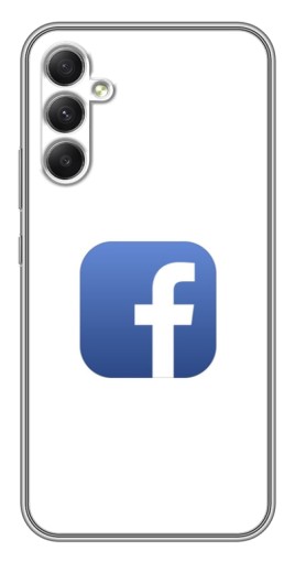 Чехол с печатью "Лого Фейсбук" для Samsung Galaxy A34