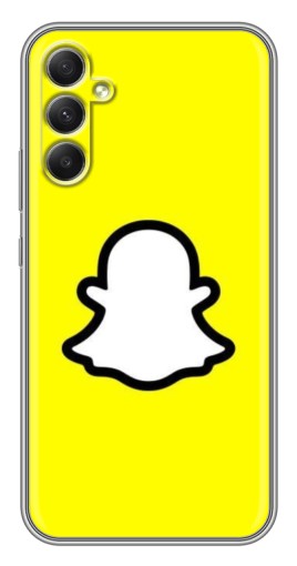 Чехол с картинкой "Лого Snapchat" для Samsung Galaxy A34