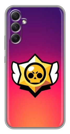 Чехол с картинкой "Логотип Brawl Stars" для Samsung Galaxy A34