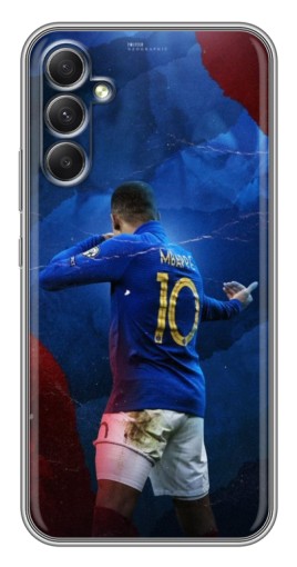 Чехол с печатью "Мбаппе в Франции" для Samsung Galaxy A34