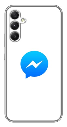 Чехол с картинкой "messenger logo" для Samsung Galaxy A34