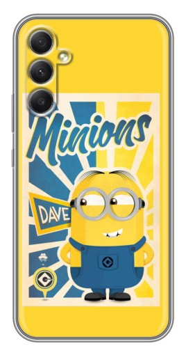 Силиконовый чехол с изображением "Minions" для Samsung Galaxy A34