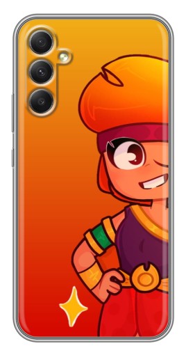 Чехол с печатью "Мультяшная Амбер" для Samsung Galaxy A34