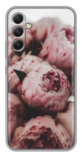 Чехол с печатью "Нежные пионы" для Samsung Galaxy A34