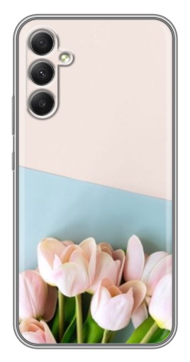 Чехол с картинкой "Нежные тюльпаны" для Samsung Galaxy A34