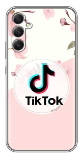 Силиконовый чехол с изображением "Нежный принт" для Samsung Galaxy A34