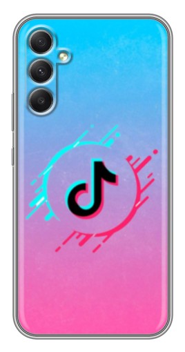 Силиконовый чехол с изображением "Нота ТикТок" для Samsung Galaxy A34