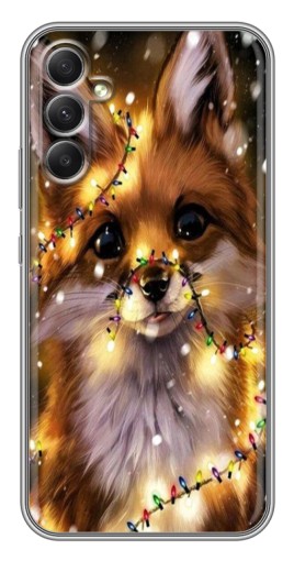 Силиконовый чехол с изображением "Новогодний лесенок" для Samsung Galaxy A34