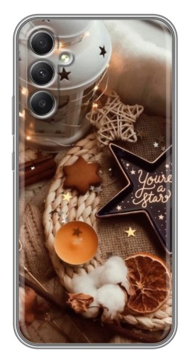 Чехол с принтом "Новогодняя атмосфера" для Samsung Galaxy A34