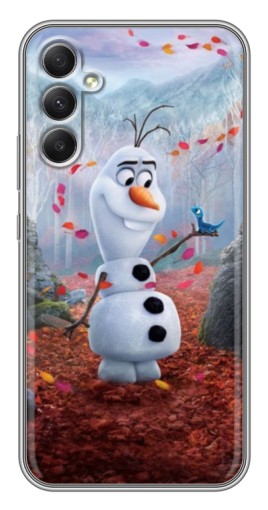 Силиконовый чехол с изображением "Олаф" для Samsung Galaxy A34