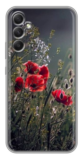 Чехол с картинкой "Поле цветов" для Samsung Galaxy A34