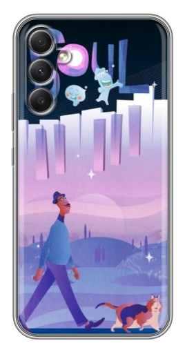 Силиконовый чехол с изображением "Постер к мультику" для Samsung Galaxy A34