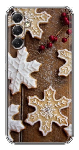 Чехол с принтом "Пряники снежинки" для Samsung Galaxy A34