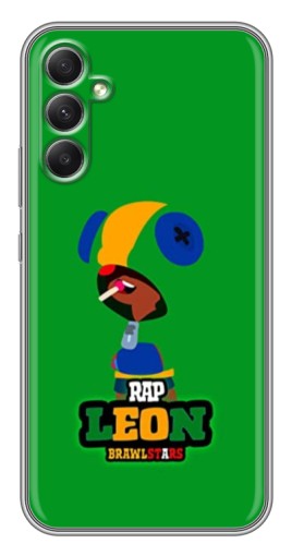 Силиконовый чехол с изображением "RAP Leon" для Samsung Galaxy A34