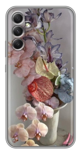 Чехол с принтом "Разноцветные орхидеи" для Samsung Galaxy A34