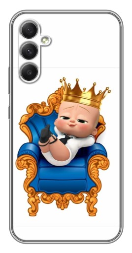 Силиконовый чехол с изображением "Ребенок Король" для Samsung Galaxy A34