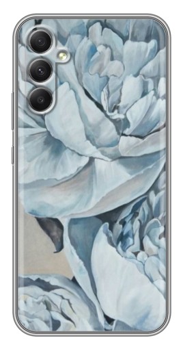 Чехол с принтом "Рисунок пионы" для Samsung Galaxy A34