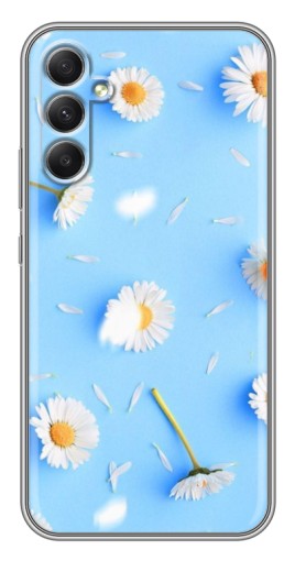 Чехол с картинкой "Ромашковый фон" для Samsung Galaxy A34