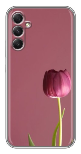 Чехол с картинкой "Розовый тюльпан" для Samsung Galaxy A34