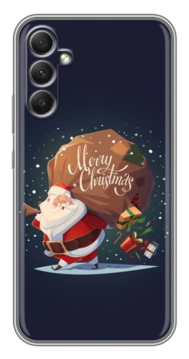 Чехол с принтом "Санта с подарками" для Samsung Galaxy A34
