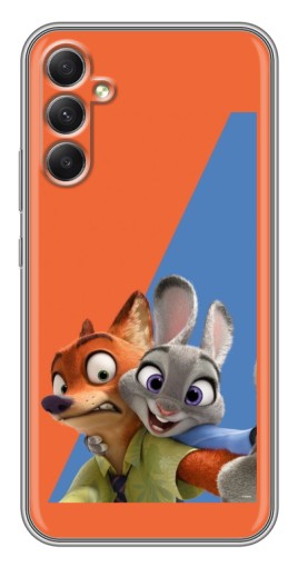 Силиконовый чехол с изображением "Селфи" для Samsung Galaxy A34