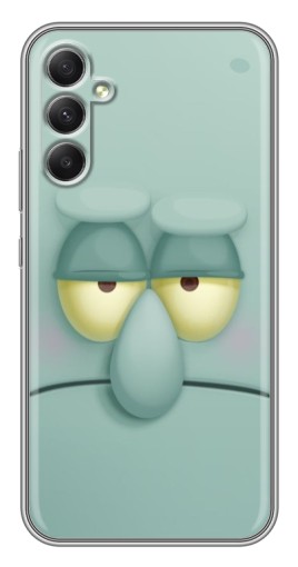 Чехол с картинкой "Сквидвард" для Samsung Galaxy A34