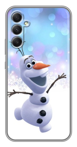 Чехол с принтом "Снеговик Олаф" для Samsung Galaxy A34