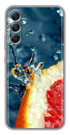 Силиконовый чехол с изображением "Сочный грейпфрут" для Samsung Galaxy A34