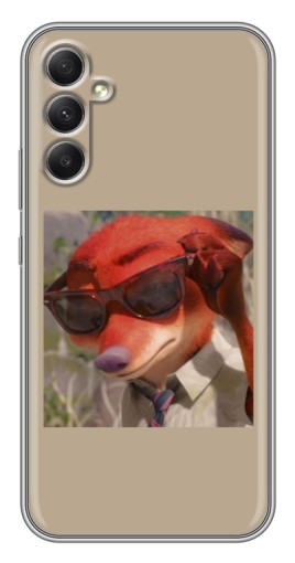 Силиконовый чехол с изображением "Стильный Ник" для Samsung Galaxy A34