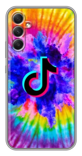 Силиконовый чехол с изображением "TikTok в красках" для Samsung Galaxy A34