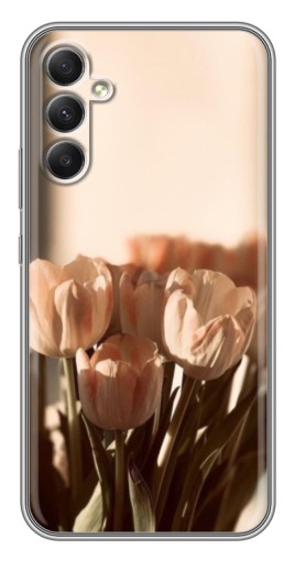 Силиконовый чехол с изображением "Тюльпаны на солнце" для Samsung Galaxy A34