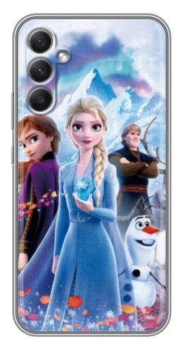 Силиконовый чехол с изображением "Все герои " для Samsung Galaxy A34