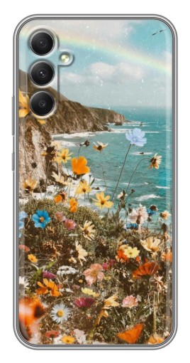 Чехол с принтом "Яркие полевые цветы" для Samsung Galaxy A34