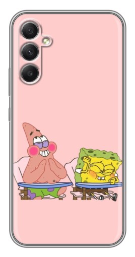 Силиконовый чехол с изображением "За партой" для Samsung Galaxy A34