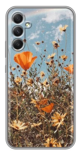 Чехол с принтом "Желтые цветы" для Samsung Galaxy A34