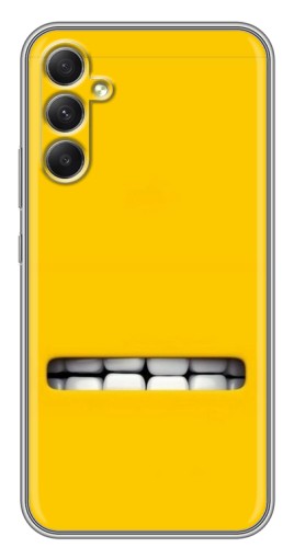 Силиконовый чехол с изображением "Зубы миньона" для Samsung Galaxy A34
