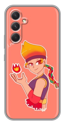 Чехол с печатью "Amber с огоньком" для Samsung Galaxy A54