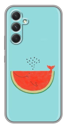 Силиконовый чехол с изображением "Арбуз кит" для Samsung Galaxy A54