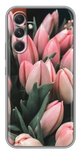 Силиконовый чехол с изображением "Букет тюльпанов" для Samsung Galaxy A54