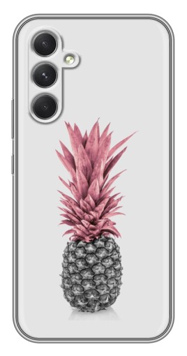 Силиконовый чехол с изображением "Чёрно-белый ананас" для Samsung Galaxy A54